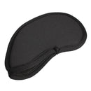 Black Set of 11pcs Golf Club Putter Iron Head Cover Case Protection Sleeve