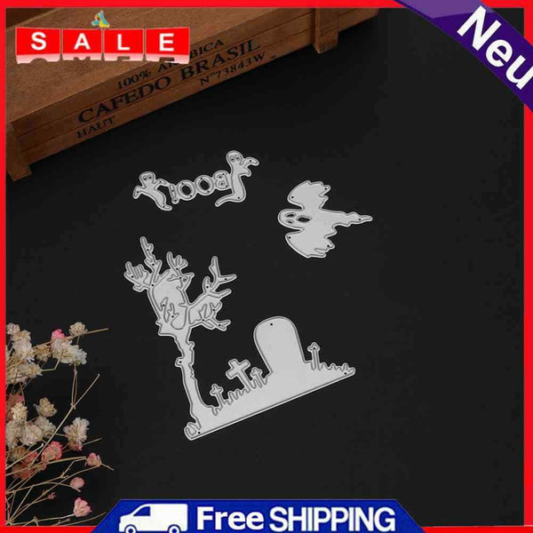 3pcs Halloween Cutting Dies Stencils Scrapbook Embossing DIY Card (MS-495)-23234