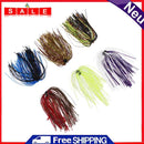 6 Bundles Silicone Skirts Fishing Bait DIY Salty Rubber Jig Bait Squid Fisc
