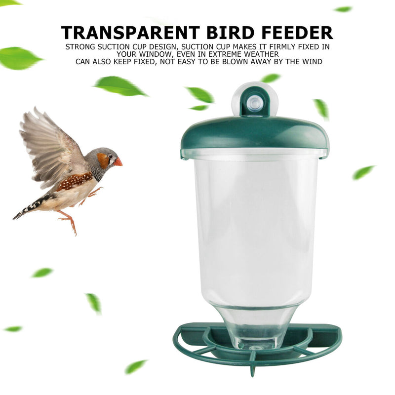 Outdoor Hanging Bird Feeder Automatic Water Food Container Garden Yard Decor