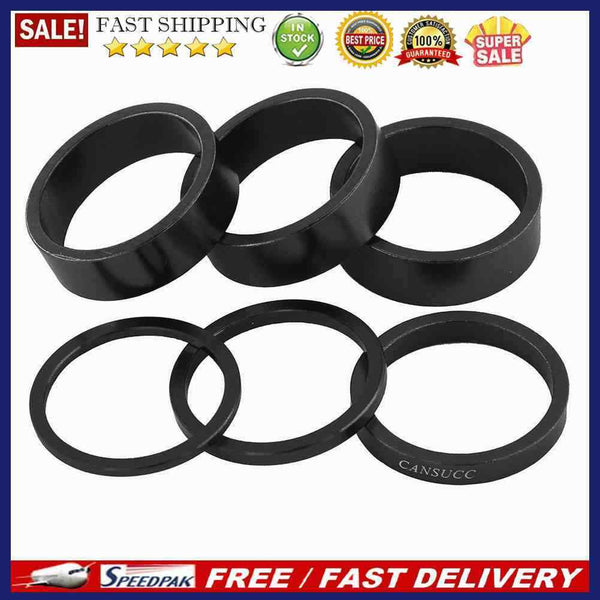 6x CANSUCC Bike Headset Washer Bicycle Front Fork Spacers Aluminum Ring Gaske