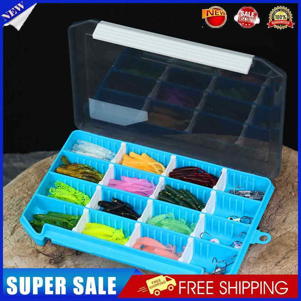 216pcs Soft Fishing Lures Metal Artificial Soft Bait Fishing Tackle Accesso
