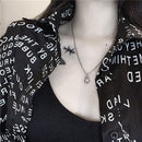 Pendant Valentine's Day Gifts Distressed Choker Mini Robot Necklace Thin Chain
