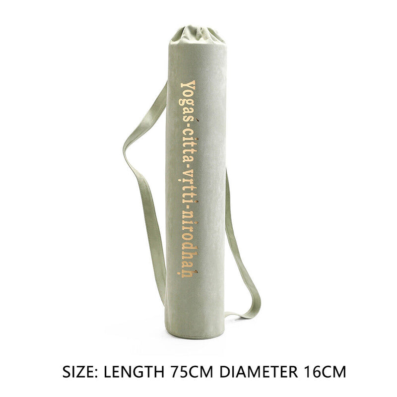 Yoga Mat Shoulder Carrier Bag Exercise Pilates Pad Storage Backpack (Green)