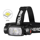 LED USB Type-C Headlight Sensor Rechargeable with Magnet Fixed Focus Head Torch