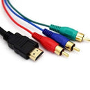 Flat Multi Out Adapter Adapter Video Audio AV Cable VGA Cord HDMI Male To 3 RCA