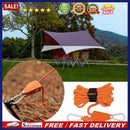 4mm 4m Rope Fastener Reflective Nylon Wind Rope Tensioner Adjustable for Camping