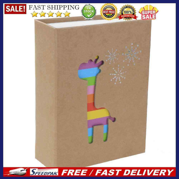 6 inch 100 Pages Interleaf Type Photo Album Picture Storage Frame(Deer)