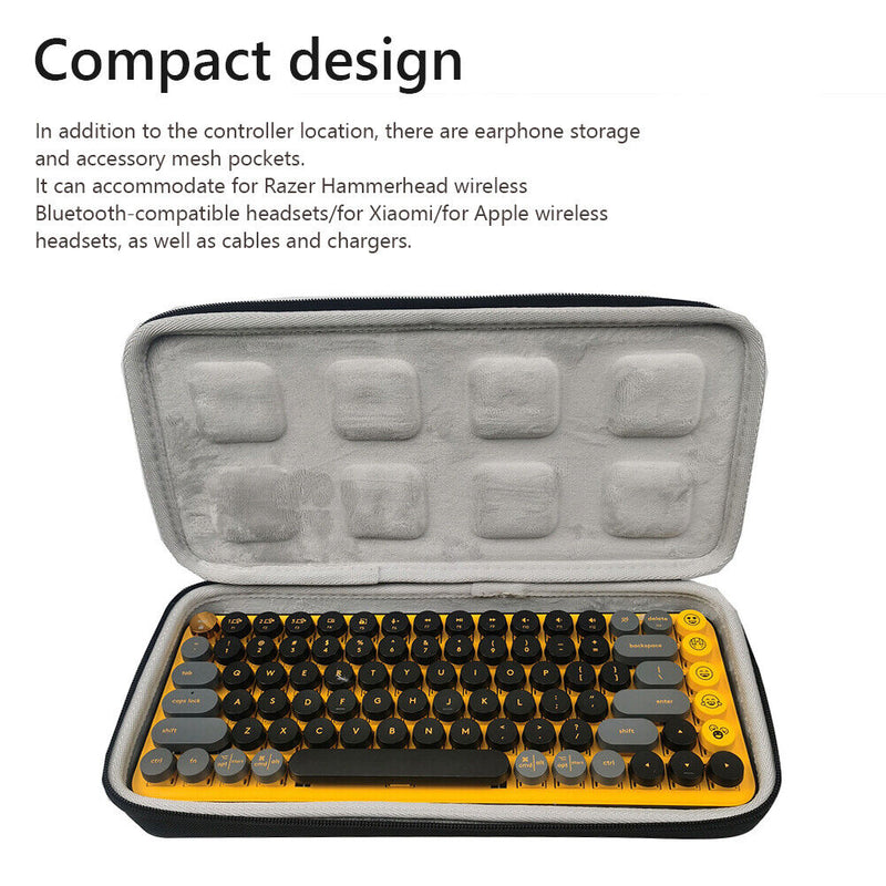 Portable Waterproof Storage Organizer Practical Wireless Mechanical Keyboard