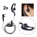 TWO 2 3.5mm 2Pcs 2 PIN Earphones Headphones PTT MIC for BAOFENG UV5R for KENWOOD