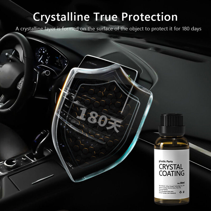 Car plastic part retreader coating agent for interior cladding