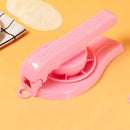 Dumpling Skin Wrapper Making Mold Dough Pastry Press Kitchen Gadget (Pink) Newly