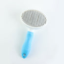 Cats Dogs Needle Comb Pet Float Hair Remover Epilation Hair Cleaning (Blue)