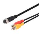 Aviation Head to RCA Male DC Male Extension Cable Adapter for Camera (B)