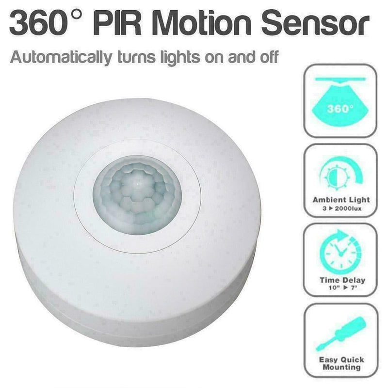 360° Ceiling Occupancy PIR InfraRed Motion Sensor Detectors Light Switch H8S9