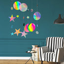 Star Paper Garland Ornaments Birthday Party DIY Wedding Decor (Star Round) Newly
