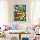 DIY Cotton Thread Three Kittens Printed Full Cross Stitch Kit Handicraft Gifts