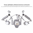Photography System Triple Ball Clamp Camera Bracket Flashlight Diving
