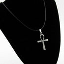 Large ANKH Cross Pendant Leather 50cm+ Necklace Egyptian of Accesso A Life L3Q0