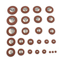 26pcs/Set Alto Saxophone Sax Replacement Woodwind Leather Pads Cushion