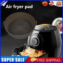 #A Round Air Fryer Tray Food Safe Silicone Grill Pan Washable Kitchen Cooking