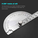 Stainless Steel Protractor 0-180 Degrees 14.5cm Angle Ruler Goniometer Newly