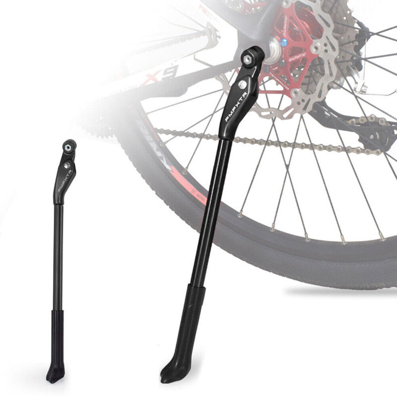 MTB Road Bike Quick Release Kickstand Adjustable Parking Stand Rack (Black)
