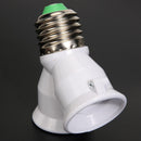 2 in 1 E27 Lamp Base Refractory Material Holder Converter Female 2E27 Y-Shape