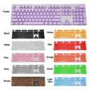 104pcs Universal Mechanical Keyboard Keycap PC Bakclit Key Cap Set (Yellow)