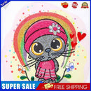 DIY 5D Diamond Painting Kit Part Special Shape Rhinestone Drawing Cat Picture