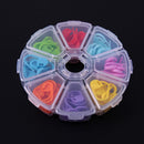 Crochet 104pcs/Box 8 Colors Mini Case Knitting Accessories Locking Stapling Art