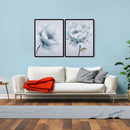 2 Panels Golden Leaf Lotus Oil Paint By Numbers Kits DIY Wall Art Picture