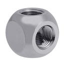 Brass G1/4 Inner Thread 4 Shaped Way Waterball Pipe Connector Adapter