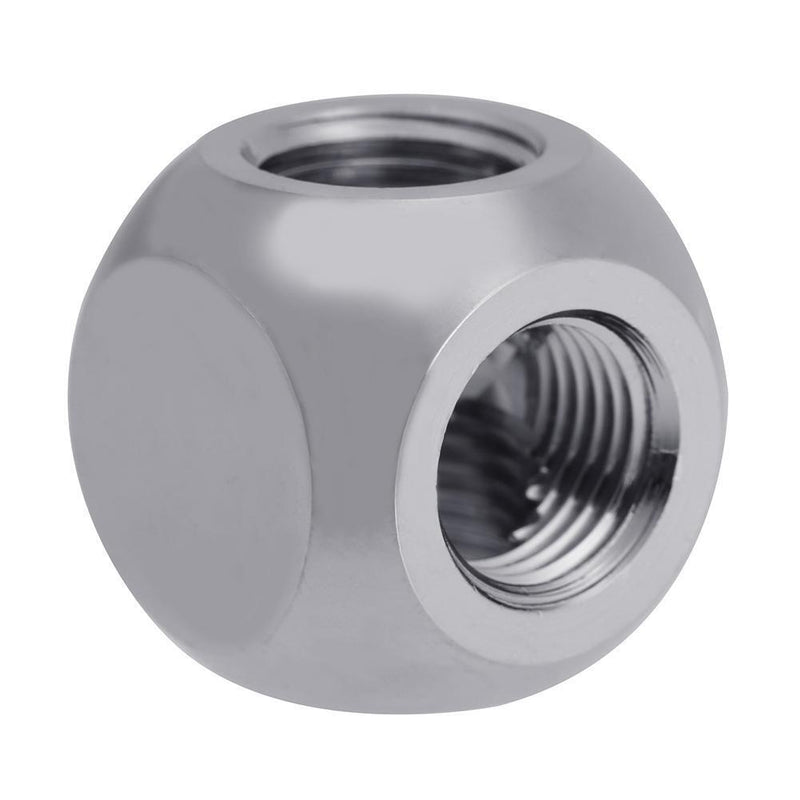 Brass G1/4 Inner Thread 4 Shaped Way Waterball Pipe Connector Adapter