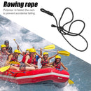 Kayak Canoe Paddle Leash Lanyard Surfing Tether Anti-lost Rope Tie (Black)