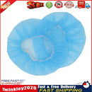 100pcs Disposable Headphone Covers Non-Woven Headset Stretch Caps (Blue) Newly