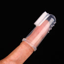 Pet Finger Toothbrush Silicone Dog Tooth Cleaner Cat Teeth Cleaning(Blue) Newly