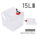 Collapsible Water Storage Container Drinking Bag for Hiking Fishing (15L) Newly