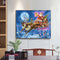 Santa Oil Paint By Numbers Kits Canvas DIY Picture Hand Painted Wall Art Cr