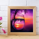 5D DIY Diamond Painting Cup Landscape Full Round Drill Mosaic Kit Wall Pictur