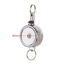 Stationery Metal Anti-Lost Clip Retractable Badge Holder Key Ring Lanyards