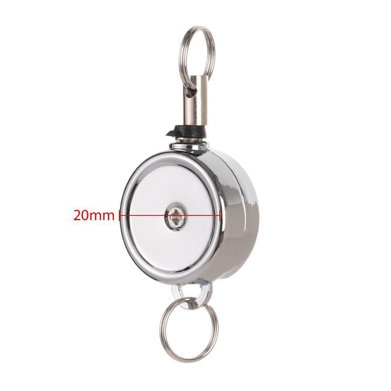 Stationery Metal Anti-Lost Clip Retractable Badge Holder Key Ring Lanyards