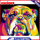 Oil Canvas Pictures Set DIY Painting By Numbers Cartoon Animals Hand Painted Kit