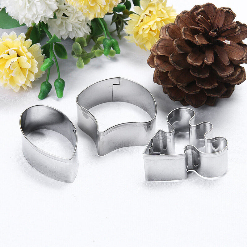 3pcs/set Butterfly Orchid Flower Petal Fondant Cake Mold Cutter Tools Newly