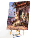 Painting By Numbers DIY House Hand Painted Canvas Oil Art Picture Craft Gift Kit