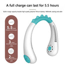 Bladeless Sports Personal Air Cooling Summer Kids Hanging Neck Fan (White)