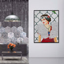 DIY Part Drill Special-shaped Diamond Painting Elegant Lady Mosaic (Y033) Newly