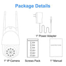 Vision IR Cam Dome Camera 1080P IP Camera CCTV HD PTZ Control Wireless WIFI
