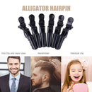 6pcs Alligator Hair Clip Claw Section for Barber Salon Styling Hair Accessori