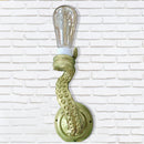 Octopus Wall Light Monster Tentacle Lamp Holder Bulb Light Decor (Green) Newly